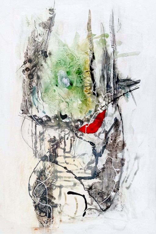 40x55, acryl auf steinpapier